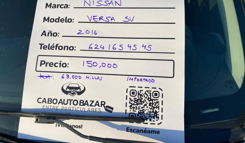 
								Nissan Versa 2016 full									