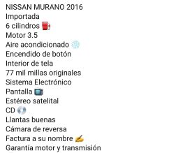 
										NISSAN MURANO 2016 full									