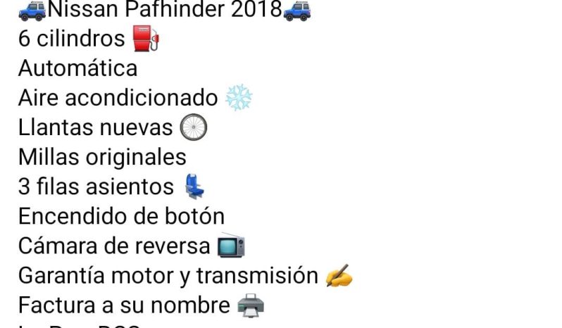 
								Nissan Pathfinder 2018 full									