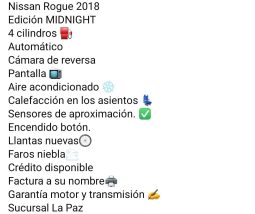 
										Nissan Rouge 2018 full									